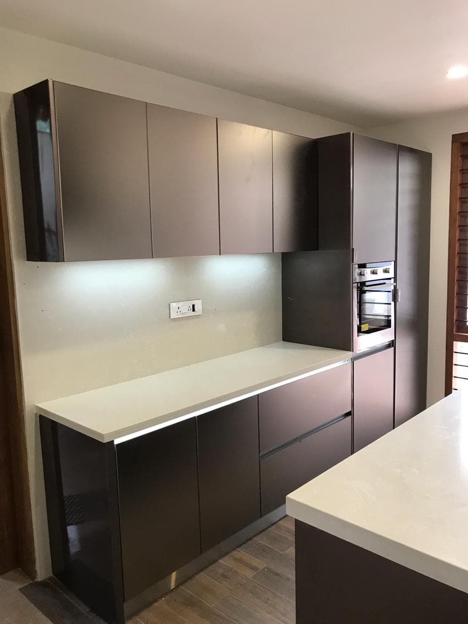 Custom Stainless Steel Kitchen Cabinets in Kozhikode