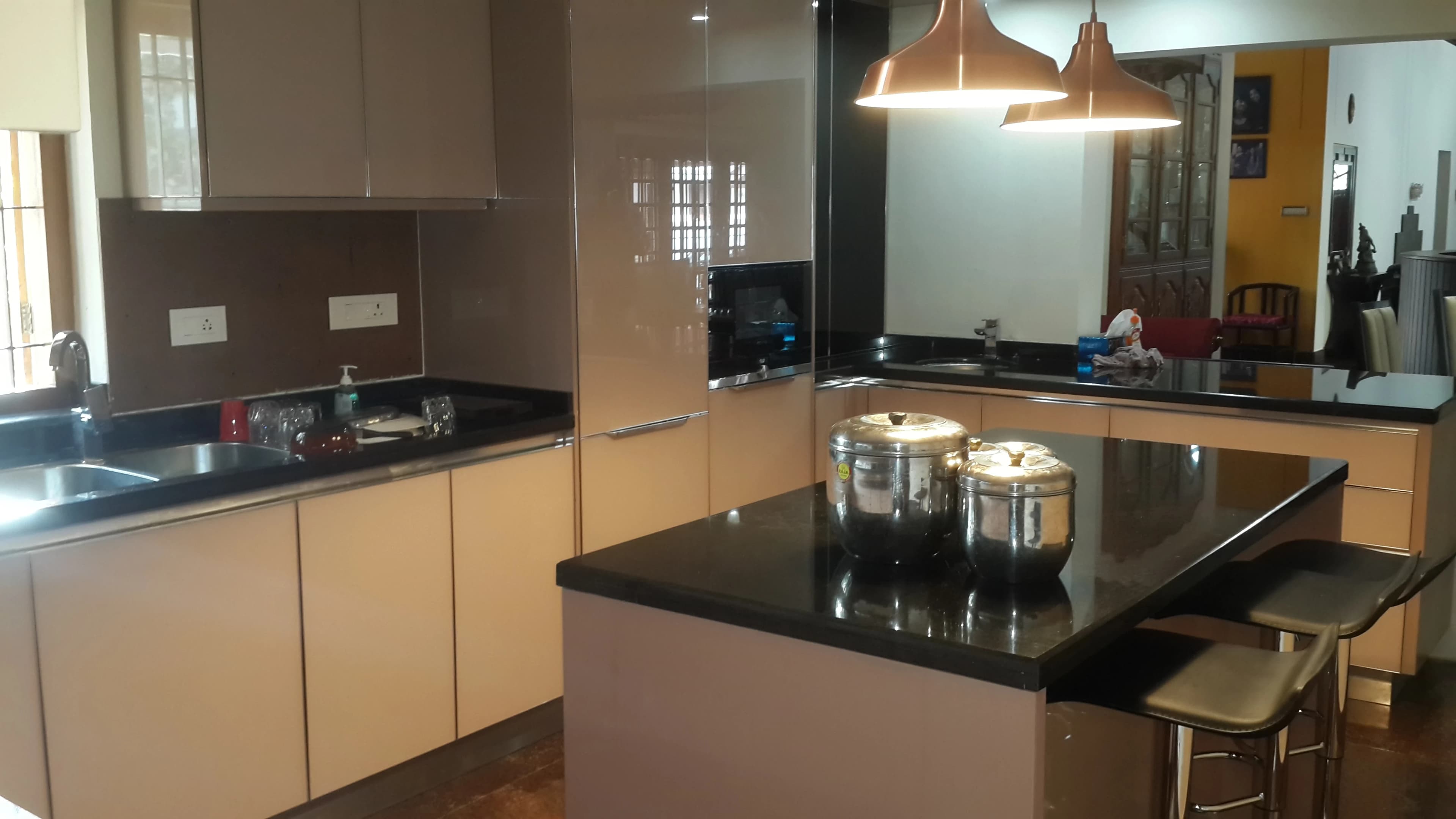 Modern Stainless Steel Kitchen Design in Calicut